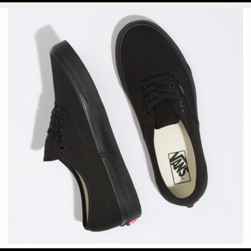 Vans - Authentic, Black - Size 7.5 Women